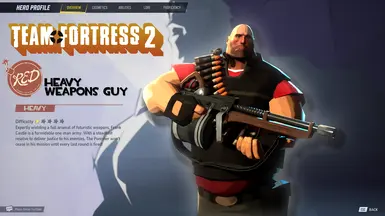 ม็อดสกิน Heavy จาก Team Fortress สำหรับ Marvel Rivals - ภาพหน้าจอ 1