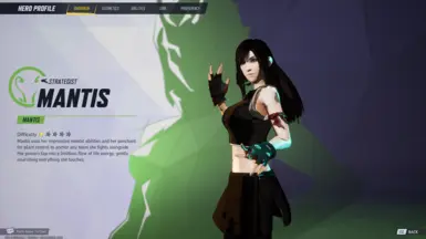 Marvel Rivals Tifa Skin Mod for Mantis